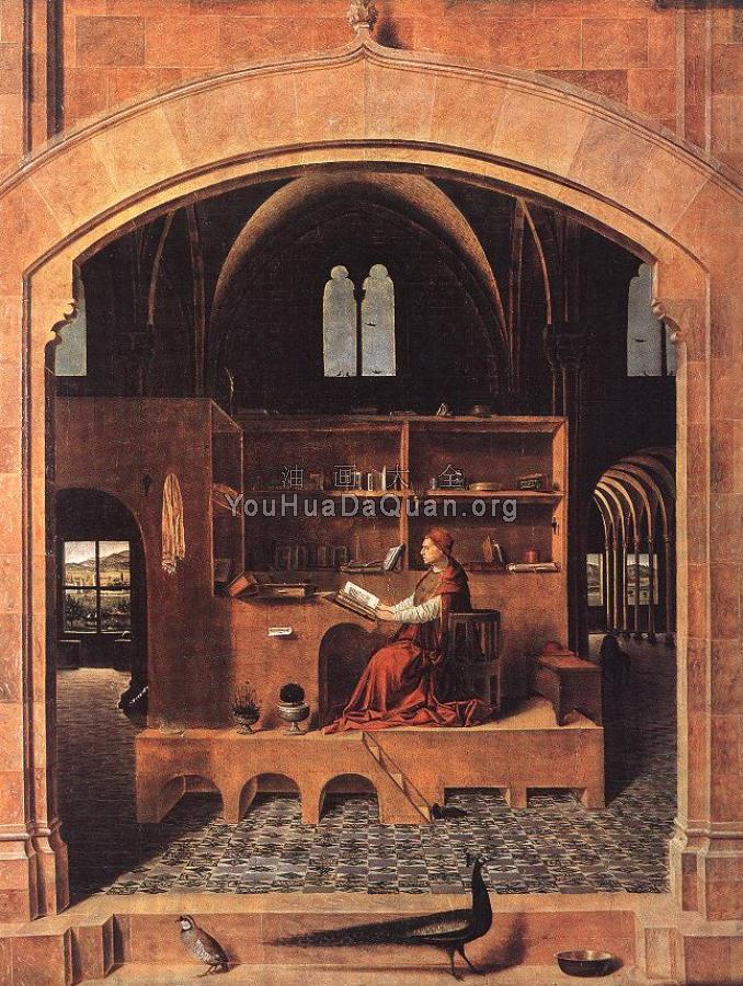 St. Jerome in his Study - 安东内洛·德·梅西纳